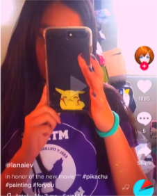 Lana in her most popular TikTok video.
Taken by Lana Liev.Photo Credit: @lanaliev on TikTok.