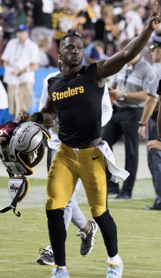 Antonio Brown with the Steelers versus the Redskins in 2016.