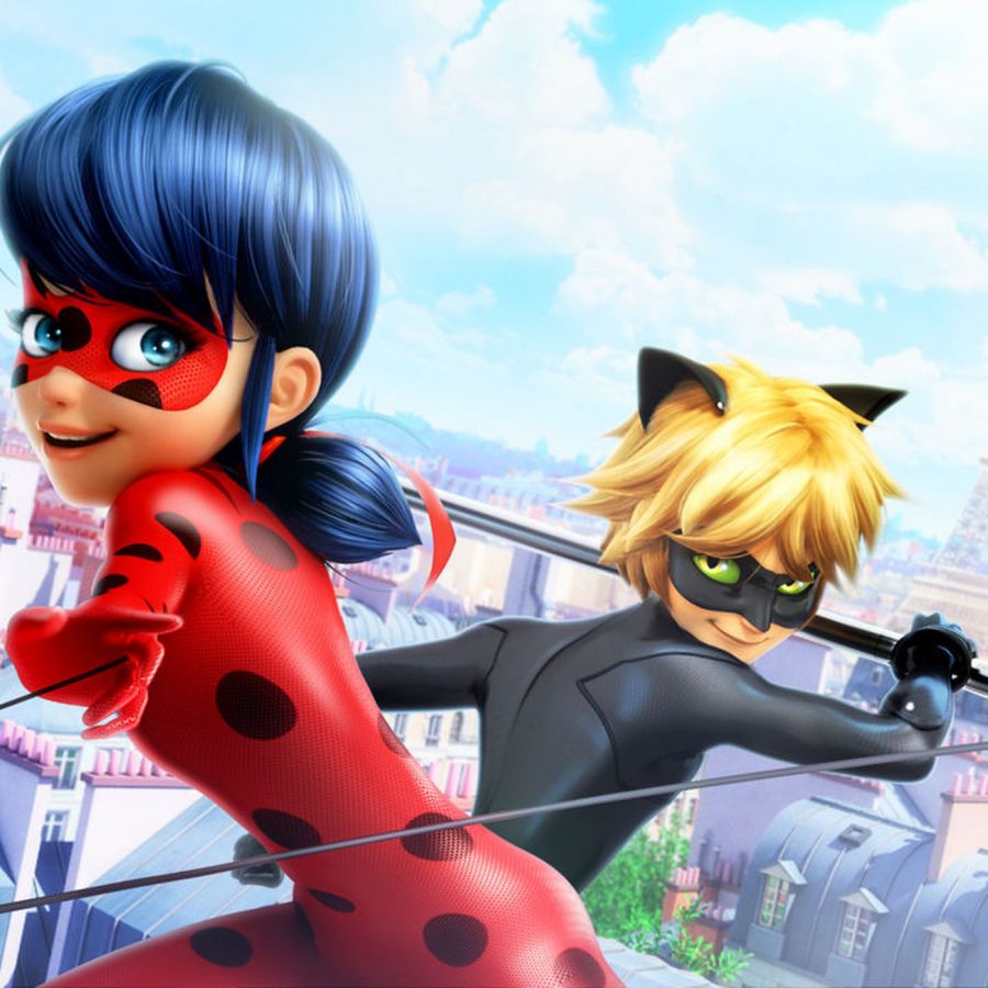 The two main character of the animated french show Miraculous