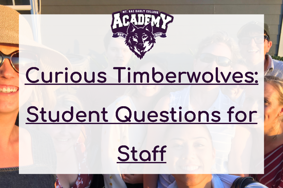 Curious students express pressing questions for the 2020 to 2021 Mt. SAC Early College  Academy staff depicted bonding within the featured image.