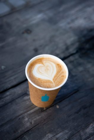 Oat Milk Latte + Blue Bottle Coffee