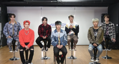 The members of the popular KPOP group Blitzers take part in an interview. 