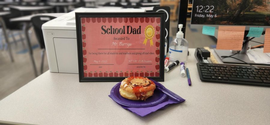 Last year, teachers got awards and donuts! This year, we made them a video! 