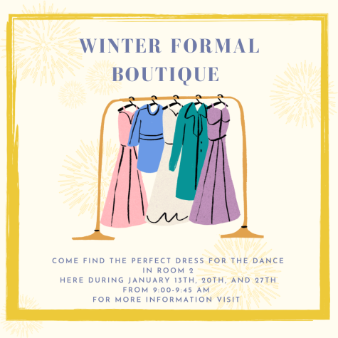 Winter Formal Boutique Advertisement