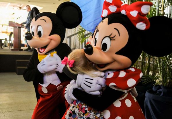 Mickey and Minnie make an appearance at the 2017 Books on Bases event in Joint Base Pearl Harbor-Hickam, Hawaii.
