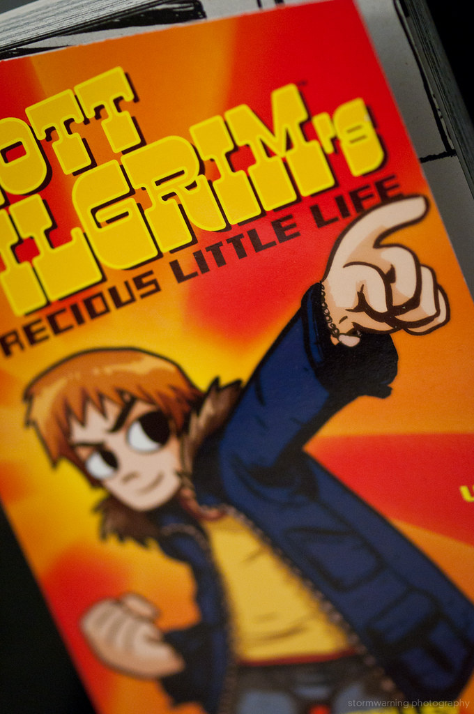 The first novel in the Scott Pilgrim series, released in August of 2004.