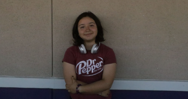 Jasmine Arce loves listening to music and can often be seen wearing her favorite pair of wireless headphones around campus. 