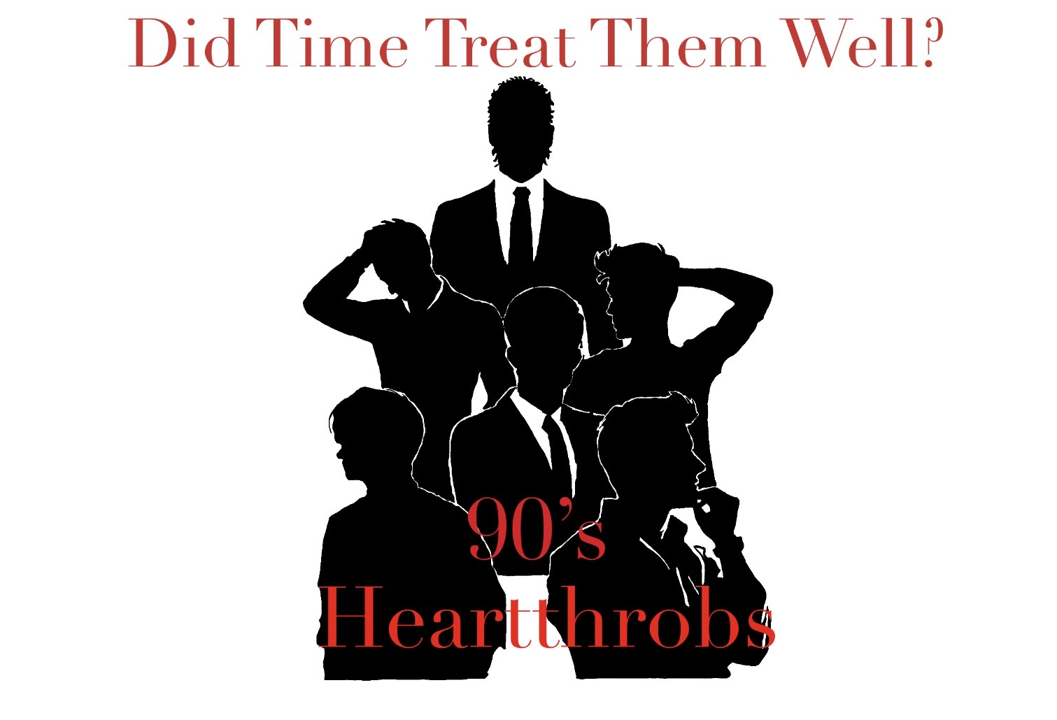 Take a look at the 90's trendiest heartthrobs and see how they have aged today. (Illustration by Savannah Banuelos)