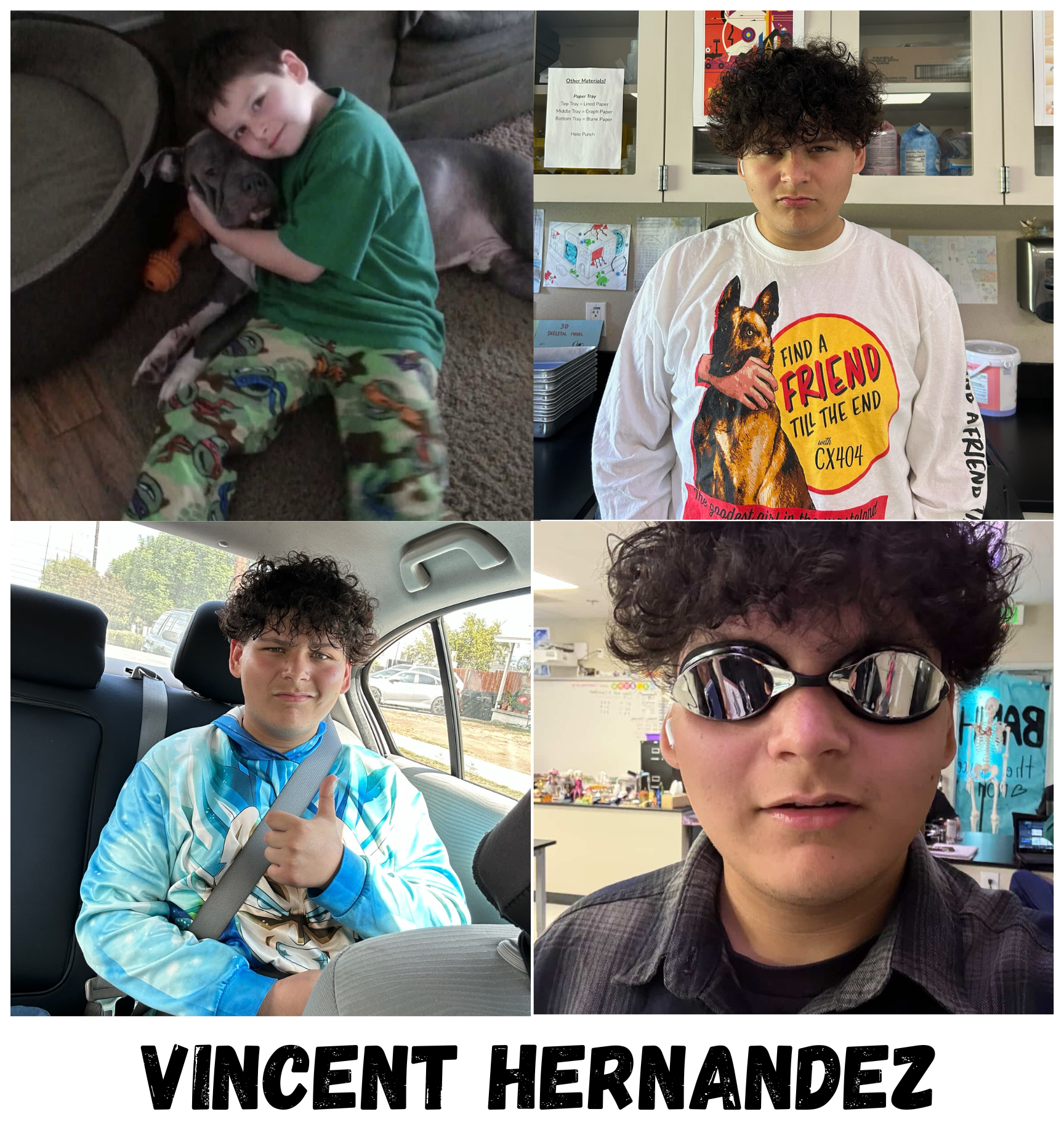 Vincent Hernandez is a lively student at MECA, and was this years Homecoming King. (Images provided by Vincent Hernandez)