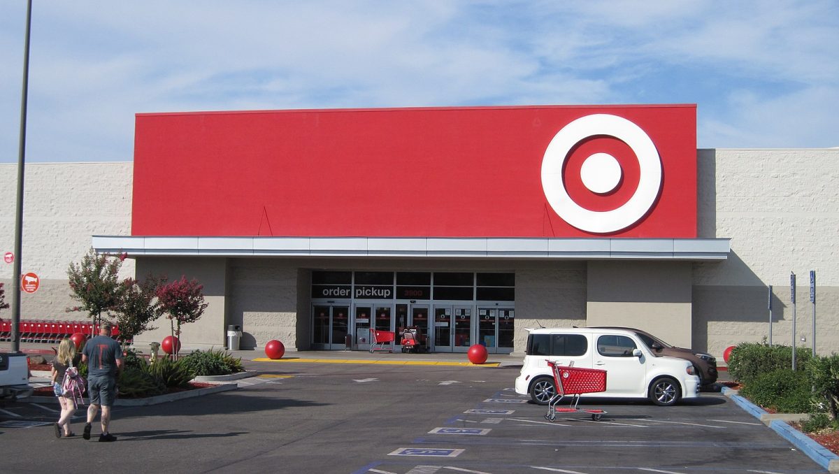 If you like to hang out at Target, see if you can get a job there; everyday you would see a building like this one in Modesto, California.
https://commons.wikimedia.org/wiki/File:Target_Modesto,_California.jpg