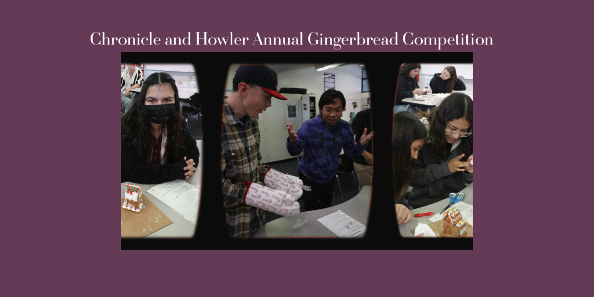 The Chronicle (news and broadcast) and Howler (yearbook) staffs tok part in their annual Gingerbread House Competition and the saran wrap ball game. 