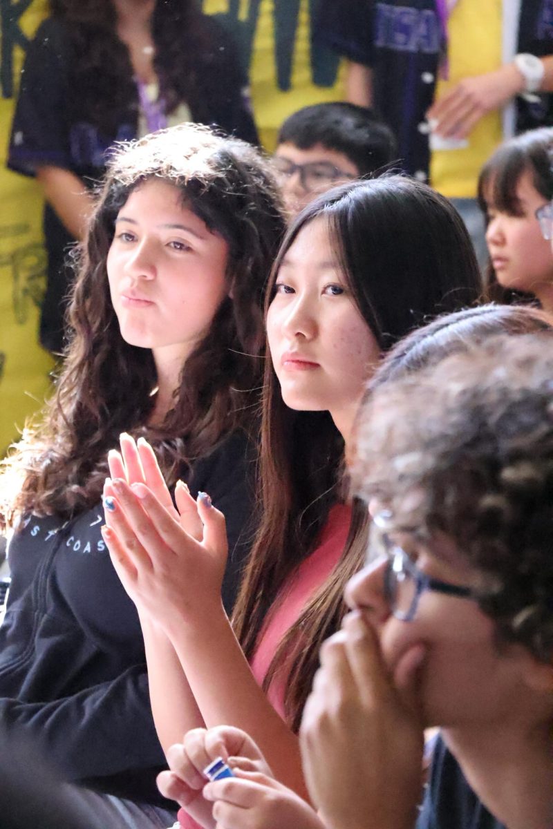 Cassia Fung (9) at the Renaissance Rally enjoying the games presented by ASB. 