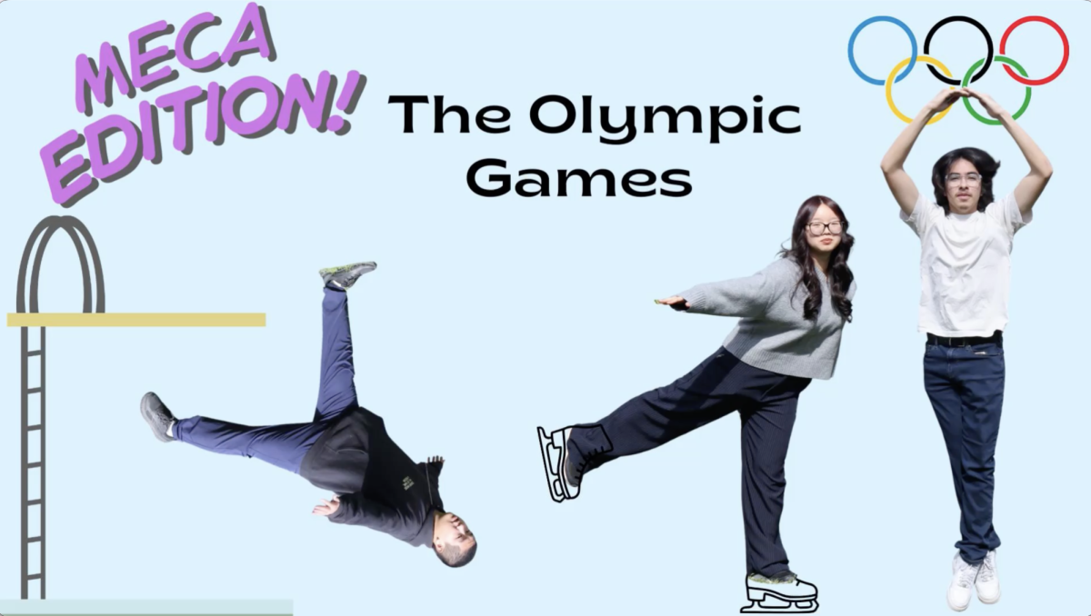 The Academy Chronicle staff interviewed MECA students and staff about the Olympic Games, with some of the sports being demonstrated by reporters William Liu, Jocelyn Lee, and Julian Puente.