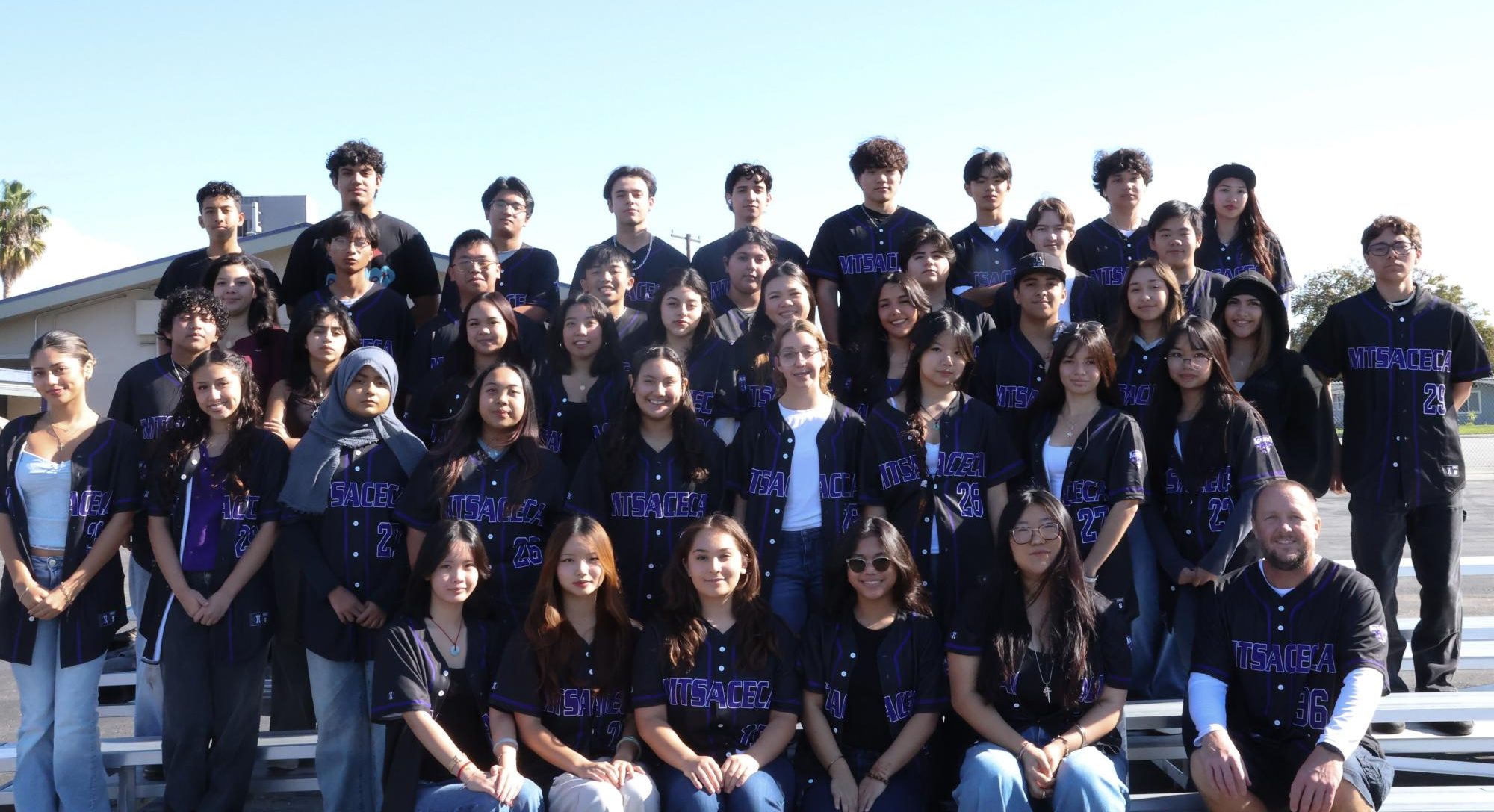 Posed group shot of the 2025-2026 ASB. Many students from the current ASB are running as candidates for positions next year.