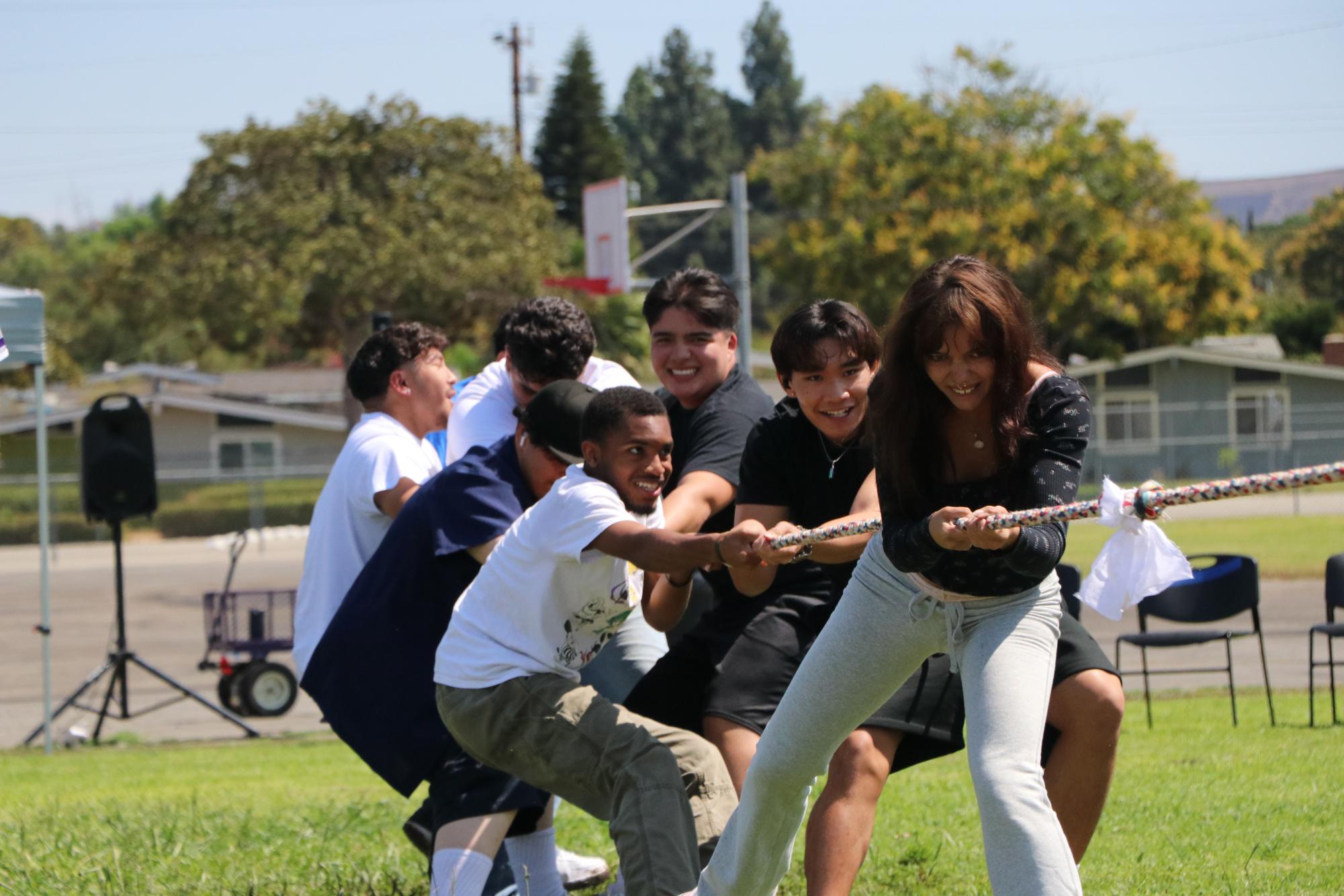 Students faced off against other grade levels at the class competition. 
